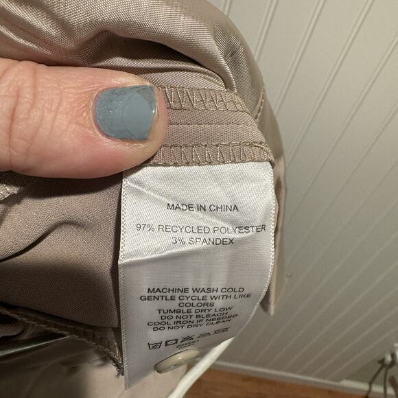 Quince Stretch Crepe Pleated Wide Leg Pants Morel Gray NEW Size 14 - Picture 8 of 9